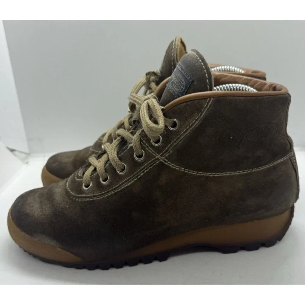 VTG Vasque Skywalk 7546 Men’s Sz 7.5 Waterproof Hiking Boots Brown Suede Lace Up